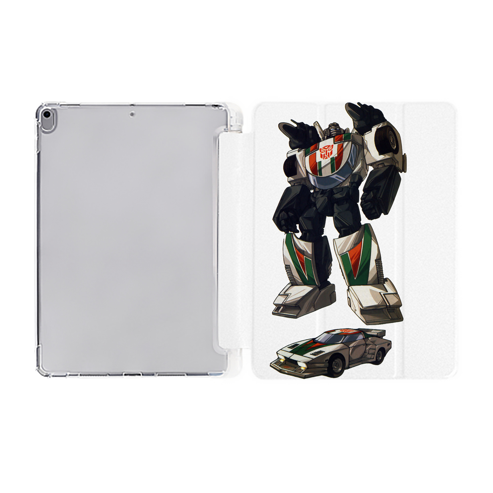 （画像用）  IPad ケース ペン収納付き 三つ折りスタンド PUレザー×シリコン 対応機種9.5/10.5/10.9インチ